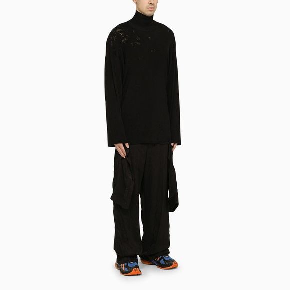 Balenciaga Black Draped Trousers - Picture 2 of 5